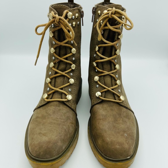 Guess Studded Combat Boots Shoes Sz 7.5 - Picture 9 of 9